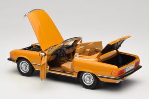 Mercedes 450 SL R107 Cayenne Orange Norev 1:18 183350 メタル - 画像 7/10