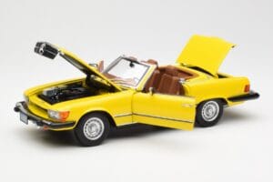 Mercedes 450SL R107 イエロー US Version Norev 1:18 183727 メタル - 画像 2/9