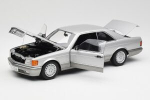 Mercedes 500 SEC C126 シルバー AUTOart 1:18 76212 メタル - 画像 2/8
