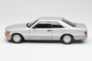 Mercedes 500 SEC C126 シルバー AUTOart 1:18 76212 メタル - 画像 4/8