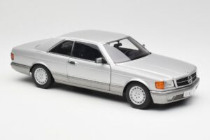 Mercedes 500 SEC C126 シルバー AUTOart 1:18 76212 メタル - 画像 6/8