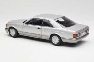 Mercedes 500 SEC C126 シルバー AUTOart 1:18 76212 メタル - 画像 7/8
