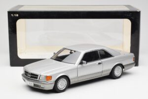 Mercedes 500 SEC C126 シルバー AUTOart 1:18 76212 メタル - 画像 8/8