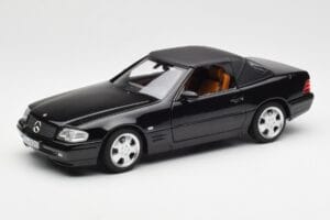 Mercedes SL 500 R129 ブラック Norev 1:18 183750 メタル - 画像 3/10