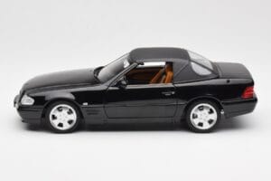 Mercedes SL 500 R129 ブラック Norev 1:18 183750 メタル - 画像 6/10