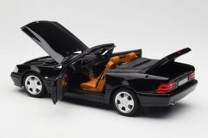 Mercedes SL 500 R129 ブラック Norev 1:18 183750 メタル - 画像 7/10