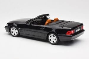 Mercedes SL 500 R129 ブラック Norev 1:18 183750 メタル - 画像 9/10