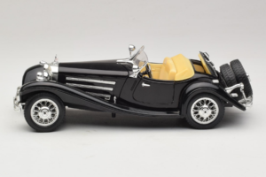 Mercedes 500K ロードスター ブラック Bburago 1:18 3020-P2 メタル - 画像 4/8