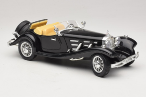 Mercedes 500K ロードスター ブラック Bburago 1:18 3020-P2 メタル - 画像 6/8
