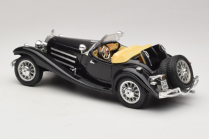 Mercedes 500K ロードスター ブラック Bburago 1:18 3020-P2 メタル - 画像 7/8