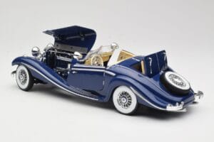 Mercedes 500K Special Roadster ブルー Maisto 1:18 56059 メタル - 画像 5/8