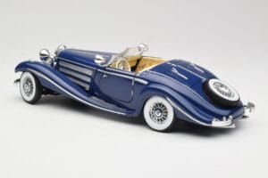 Mercedes 500K Special Roadster ブルー Maisto 1:18 56059 メタル - 画像 7/8