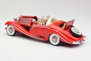 Mercedes 500K Special Roadster レッド Maisto 1:18 56058 メタル - 画像 5/8