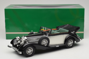 Mercedes 540K カブリオレ ブラック シルバー Cult Models 1:18 CML184-3 メタル - 画像 6/6
