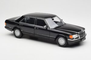 Mercedes 560 SEL W126 ブラック ディーラー エディション Norev 1:18 B66040599 メタル - 画像 6/8