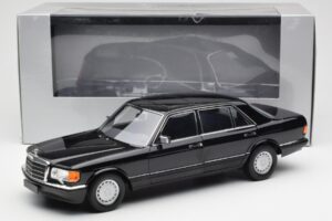 Mercedes 560 SEL W126 ブラック ディーラー エディション Norev 1:18 B66040599 メタル - 画像 8/8
