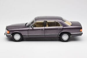 Mercedes 560 SEL W126 パープルメタリック Norev 1:18 183544 メタル - 画像 4/8