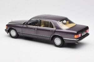 Mercedes 560 SEL W126 パープルメタリック Norev 1:18 183544 メタル - 画像 7/8