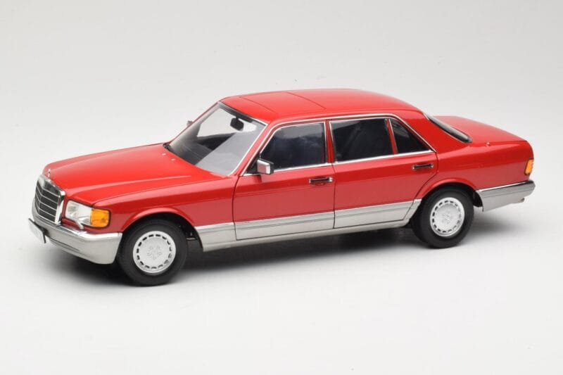 Mercedes 560 SEL W126 レッド Norev 1:18 183463 メタル