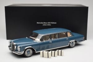 Mercedes 600 Pullman W100 ブルー NZG 1:18 B66040707 メタル - 画像 8/8