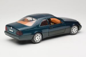 Mercedes 600 SEC C140 グリーン Majorette 1:18 4418 メタル - 画像 3/8