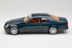 Mercedes 600 SEC C140 グリーン Majorette 1:18 4418 メタル - 画像 4/8