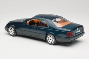 Mercedes 600 SEC C140 グリーン Majorette 1:18 4418 メタル - 画像 7/8
