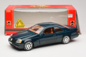 Mercedes 600 SEC C140 グリーン Majorette 1:18 4418 メタル - 画像 8/8