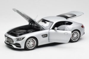 Mercedes AMG GT S C190 Designo Iridium シルバー Magno Norev 1:18 B66960485 メタル - 画像 2/8