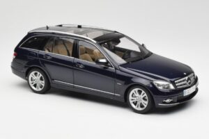 Mercedes C-Class S204 T-Modell Tanzanite ブルー AUTOart 1:18 B66962352 メタル - 画像 6/8