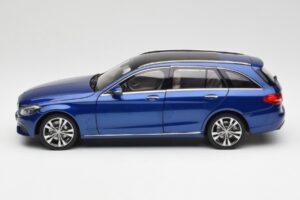 Mercedes C-Class S205 T-Modell Brilliant ブルー メタリック Norev 1:18 B66960257 メタル - 画像 4/8