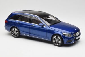 Mercedes C-Class S205 T-Modell Brilliant ブルー メタリック Norev 1:18 B66960257 メタル - 画像 6/8