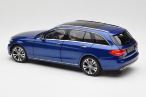Mercedes C-Class S205 T-Modell Brilliant ブルー メタリック Norev 1:18 B66960257 メタル - 画像 7/8