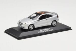 Mercedes C-Class W203 Sport Coupe シルバー Minichamps 1:43 B66961916 メタル - 画像 2/4