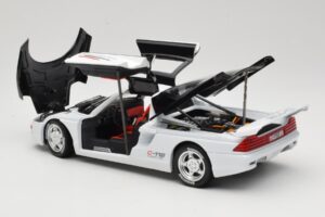 Mercedes C112 Sport ホワイト & ブラック Guiloy 1:18 68521 メタル - 画像 5/8