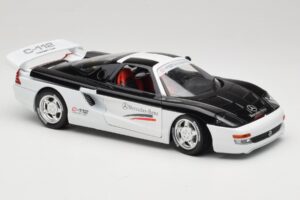 Mercedes C112 Sport ホワイト & ブラック Guiloy 1:18 68521 メタル - 画像 6/8