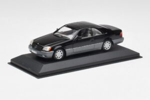 Mercedes C140 600 SEC ブラック Minichamps 1:43 32600 メタル - 画像 2/4