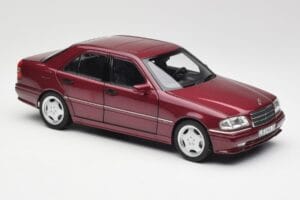 Mercedes AMG C36 W202 アルマンディンレッド Norev 1:18 B66040706 メタル - 画像 6/8