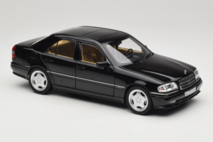 Mercedes C36 AMG W202 Obsidian Black Metallic Norev 1:18 183381 メタル - 画像 6/8
