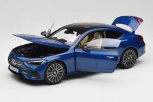 Mercedes CLE クーペ C236 ブルー Norev 1:18 B66960597 メタル - 画像 2/8