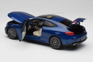 Mercedes CLE クーペ C236 ブルー Norev 1:18 B66960597 メタル - 画像 5/8