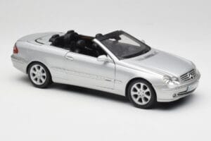 Mercedes CLK 500 カブリオレ Elegance A209 シルバー Kyosho 1:18 B66962172 メタル - 画像 6/8