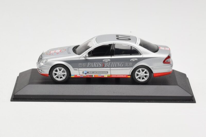 Mercedes E-Class W211 #7 Team AutoBild Paris-Beijing 2006 Replacement Box Minichamps 1:43 MB001 メタル