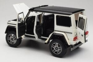 Mercedes G 63 AMG 4x4 Squared Polar White Almost Real 1:18 820203 メタル - 画像 5/8