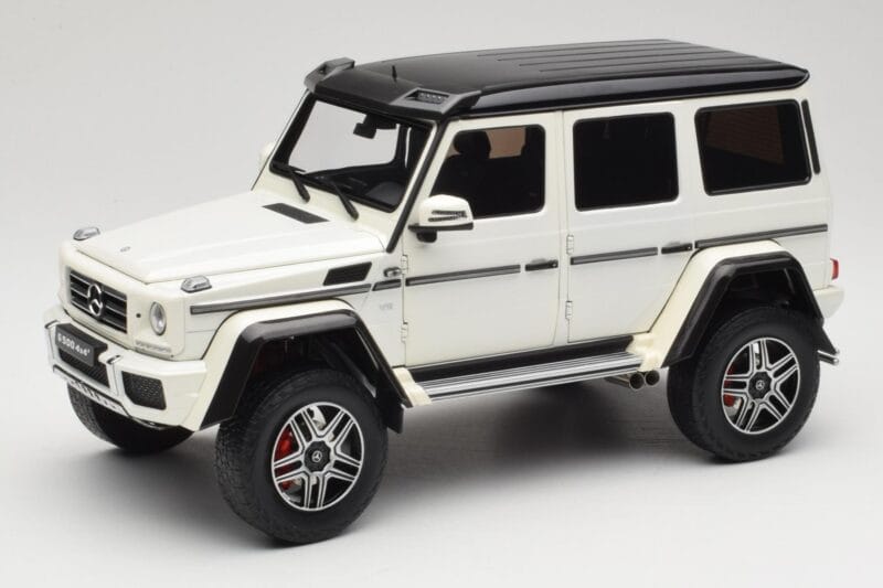 Mercedes G 63 AMG 4x4 Squared Polar White Almost Real 1:18 820203 メタル