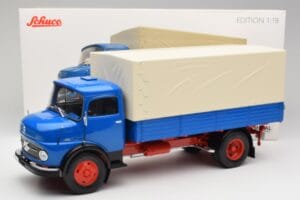 Mercedes L911 ブルー Schuco 1:18 450044800 メタル - 画像 8/8