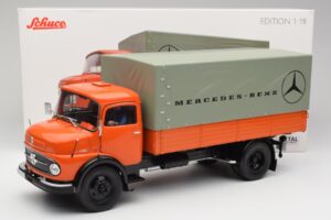 Mercedes L911 オレンジ Schuco 1:18 450044700 メタル - 画像 8/8