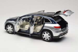 Mercedes Maybach EQS 680 V297 ブルー NZG 1:18 1060/23 メタル - 画像 5/8