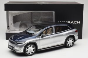 Mercedes Maybach EQS 680 V297 ブルー NZG 1:18 1060/23 メタル - 画像 8/8