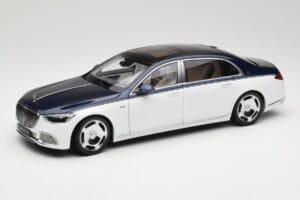 Mercedes Maybach S-Class Z223 Nautical Blue Diamond White Almost Real 1:18 820126 メタル